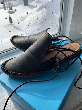 John Fluevog Mazeppa lace up mule sandal